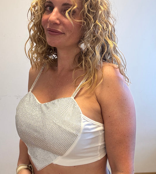 Glitzer-Top „Cuore“
