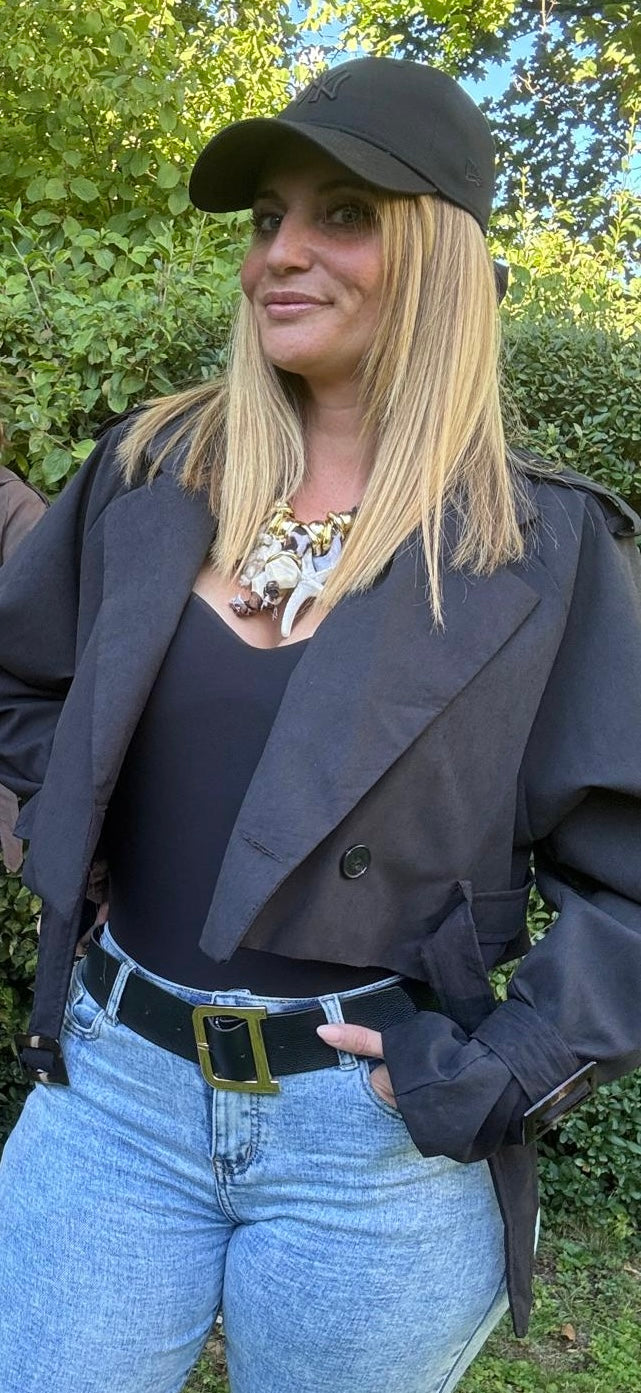 Cropped Trench „Sole“