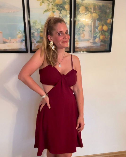 Cut-Out Kleid „Rosso“