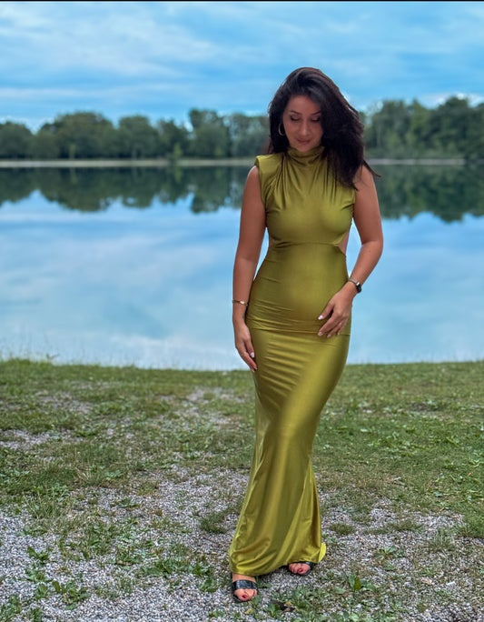 Satin Kleid „Oliviera“